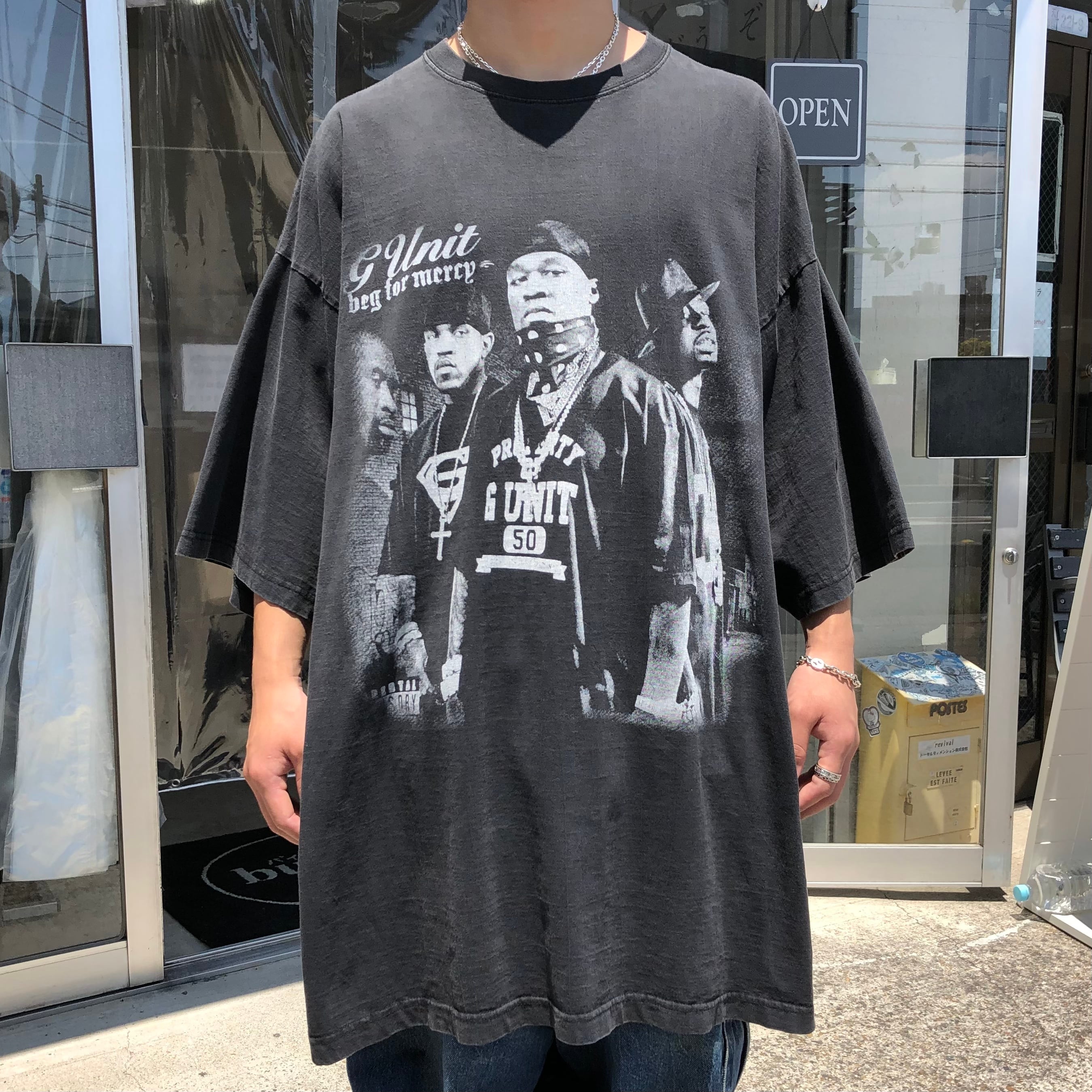 jay-z 手描きプリントTシャツ