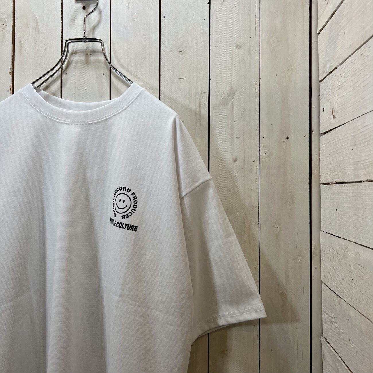 221939-1】Hip Hop Cat Back Print T-shirt / ヒップホップ ネコ