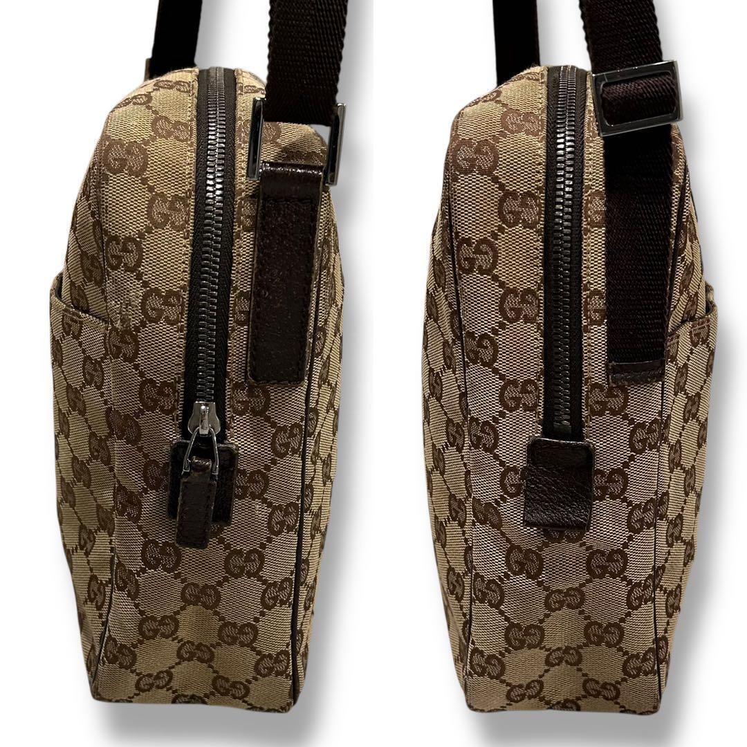 GUCCI グッチ GGキャンバス ショルダーバッグ 斜めがけ クロスボディ