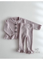 韓国子供服 / 26winter / my bebe / フリルレギンス / キッズ / 冬服 *XS~XL*