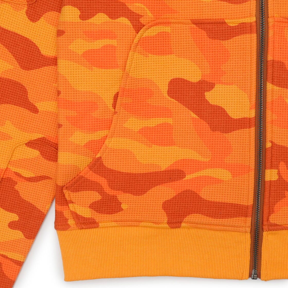 PARANOID for SO Camo Thermal Zip Hoodie (ORANGE) | Pay ID