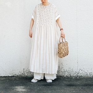 Striped Smocking Dress