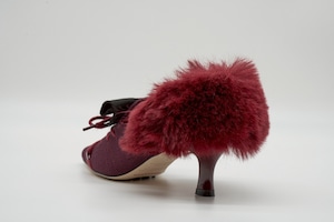 メゾンマヴェリックプレゼンツ　 Furry Heel Pumps