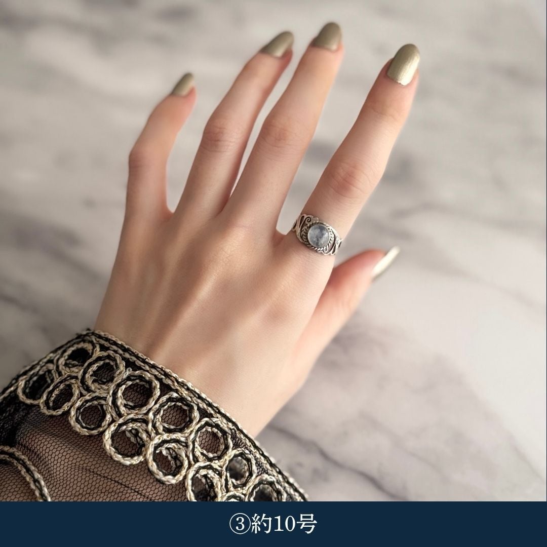 Nepali ring -silver925-【import】moon stone | maruo