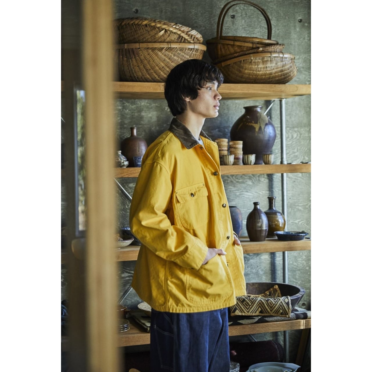【BODE】イエローカバーオール　ロサンゼルス直営店購入品 orSlow / RELAX FIT OXFORD COVERALL - リラックスフィット
