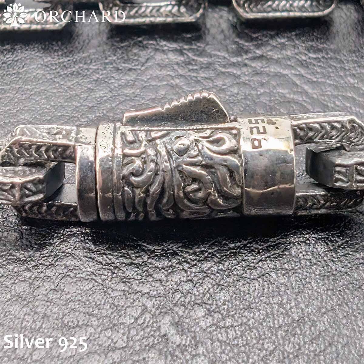 シルバー925 Silver925 クアッドチェーン ブレスレット 20cm メンズ