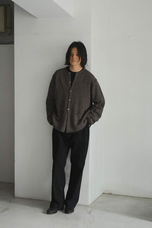 obafer / Silknep Crew Cardigan (Brown)
