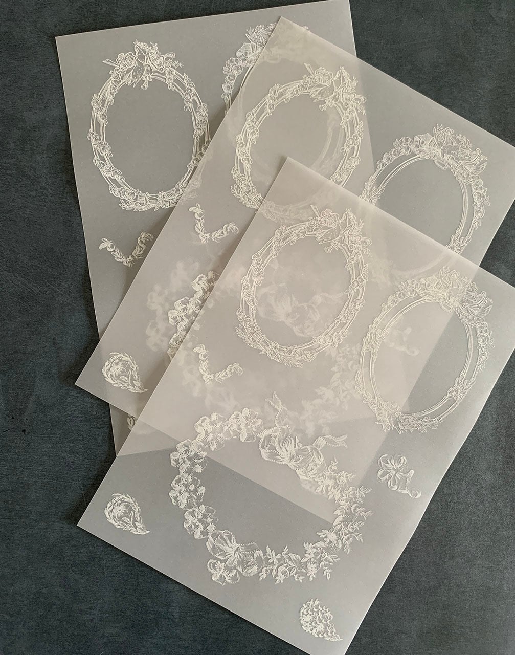 ▶︎import/プクさまレアトレーシングペーパー＆A5素材紙セット