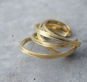 ribbon ring (L)brass
