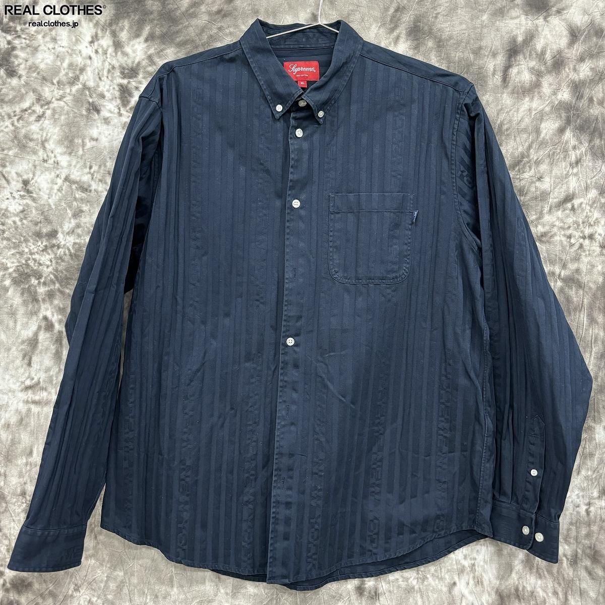 Supreme/シュプリーム【20AW】Jacguard Stripe Twill Shirt/ジャガード