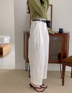 【24ss】Spring Pin-tuck Pants_white