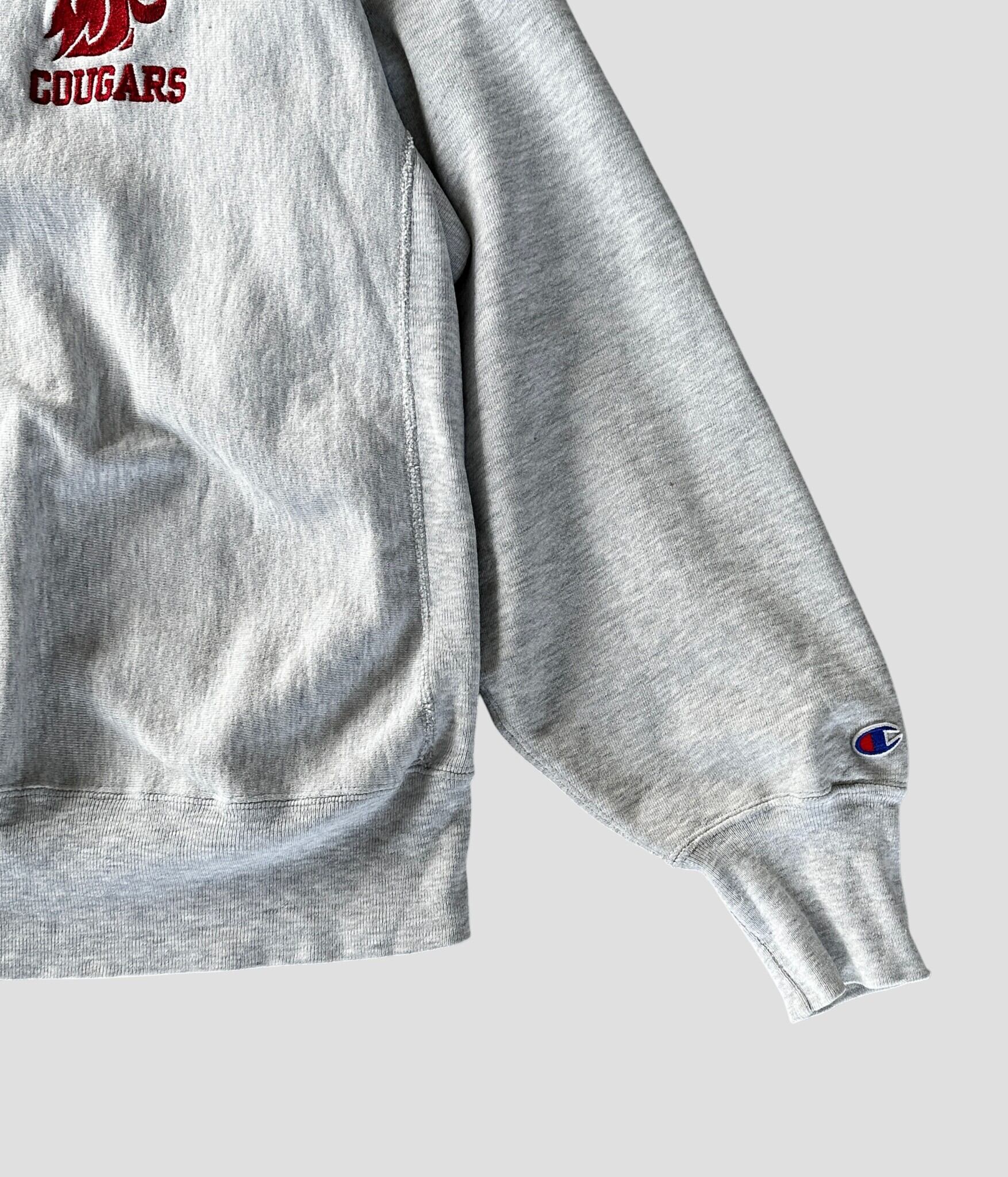 Champion- Vintage 90s XL COUGARS Reverse Weave Sweat made in USA