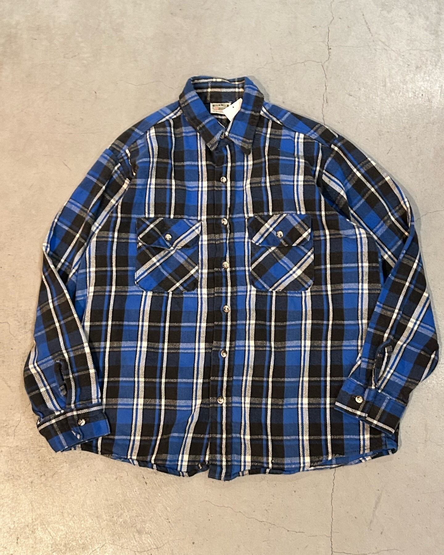 1990s FIVE BROTHER heavy flannel shirt【高円寺店】