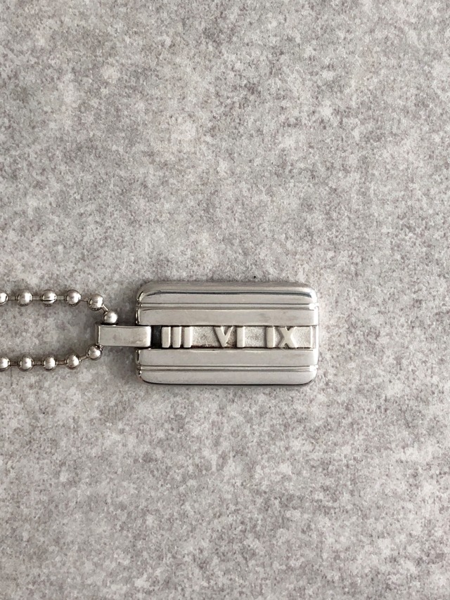 Tiffany & Co. ティファニー ネックレス シルバー アトラス 925 プレート vintage ヴィンテージ オールド zccs5h
