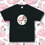 T-shirt -フラミンドリンキングB 4103