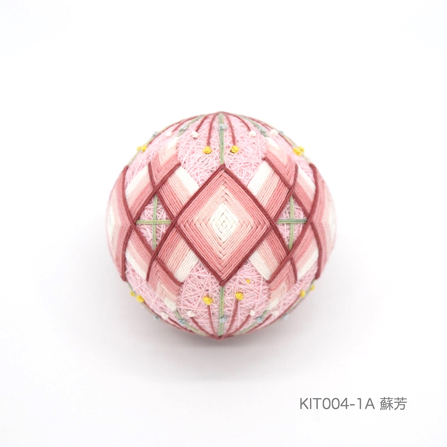 手まりキット「桃の花」(テキストあり)_KIT004-1 | 讃岐かがり 手まりキット「桃の花」(テキストあり)_KIT004-1 | 讃岐かがり