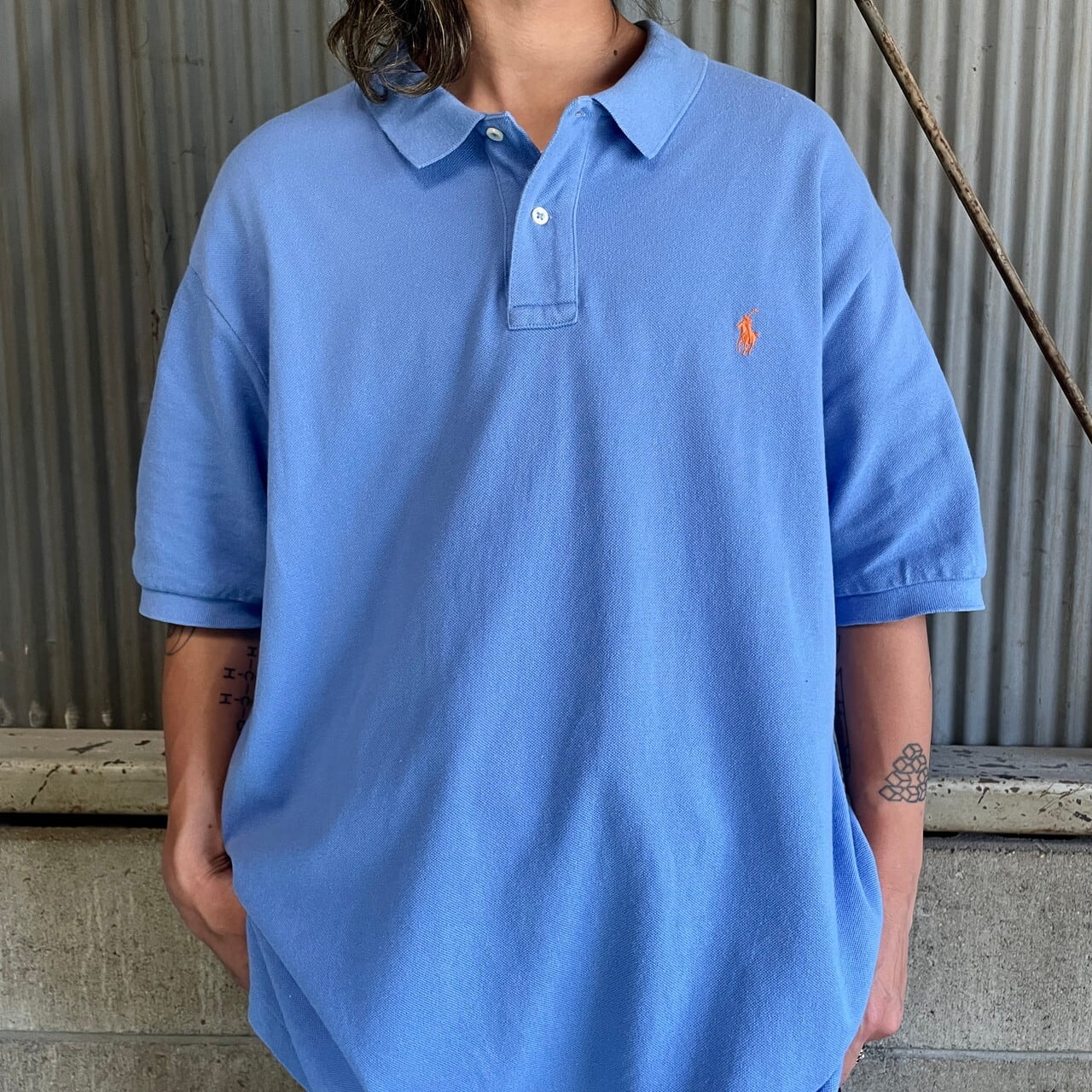 Polo Ralph Lauren ポロ ラルフローレン 鹿の子 ポロシャツ メンズ2XL 