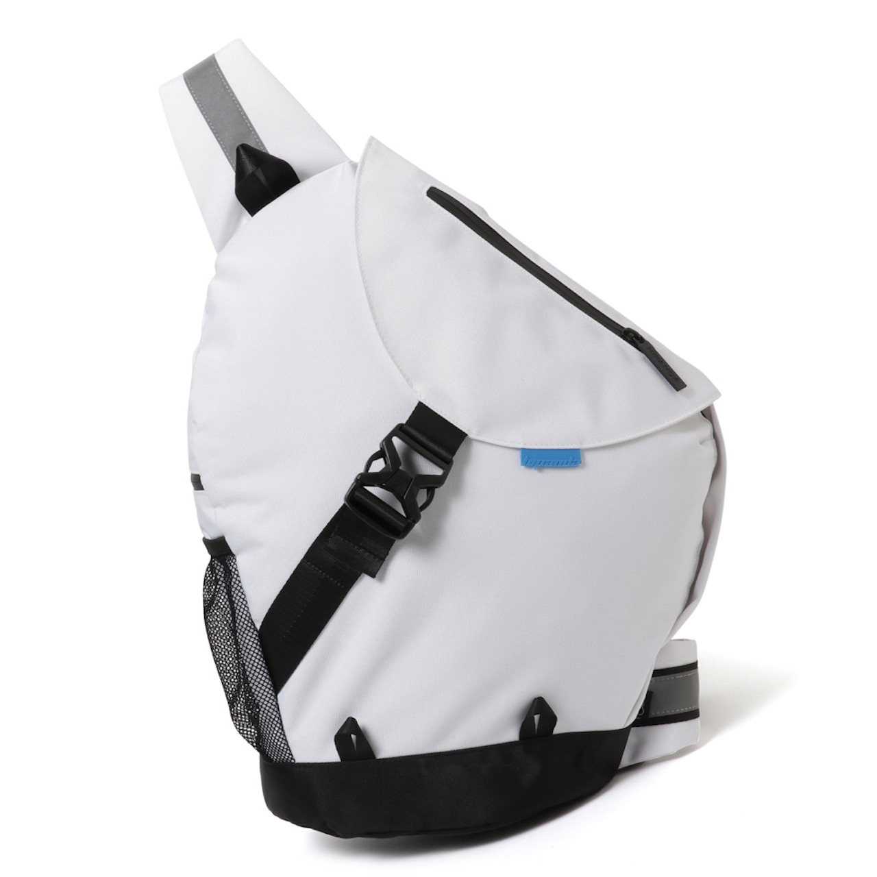 送料無料 【HIPANDA ハイパンダ】バックパック MULTI-POCKET ONE SHOULDER BACKPACK  / WHITE・BLACK