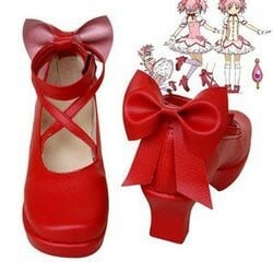 B292 魔法少女まどか☆マギカ 鹿目まどか 風 コスプレ専用靴 ブーツ