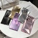 幾何学デザイン Galaxy S24 Ultra/S24+/S24ケース メタリック ダイヤモンドカット ギャラクシーS25 ウルトラ カバー 耐衝撃 高級感 Galaxy S24 Ultraケース スタイリッシュ 韓国 人気 トレンド インスタ映え