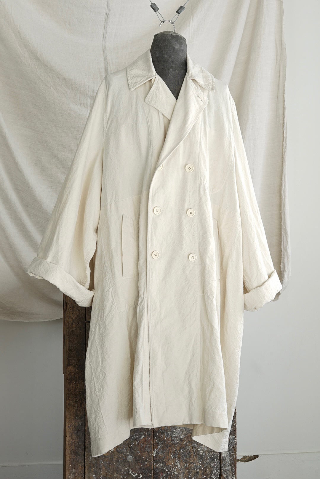 VINCENT JALBERT - MILITARY TRENCH COAT ENLARGED (NATURAL)