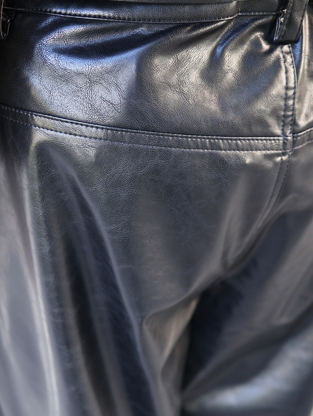 【26aw/ROLDSKOV】tech pant fake leather
