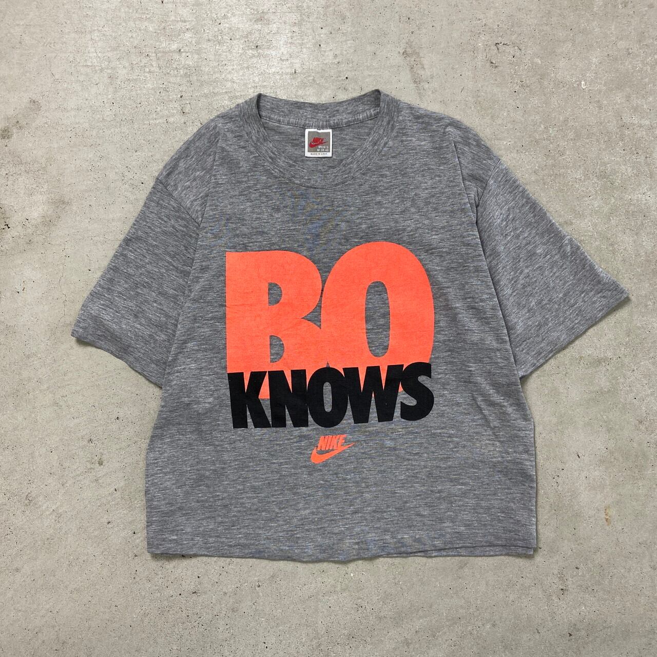 90年代 USA製 NIKE BO KNOWS ナイキ ボージャクソン 銀タグ プリントT 