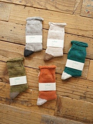 yahae ヤハエ　オーガニックコットン PLOOT ソックス（MEN/WOMEN）