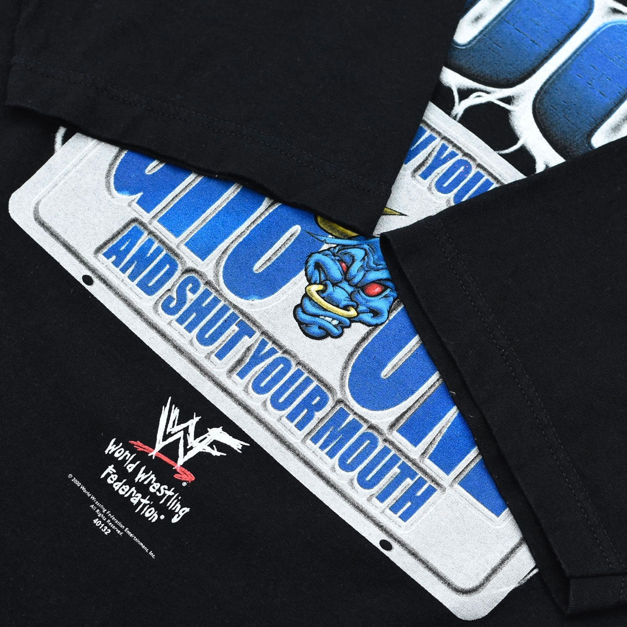 WWE World Wrestling Entertainment 総柄Tシャツ
