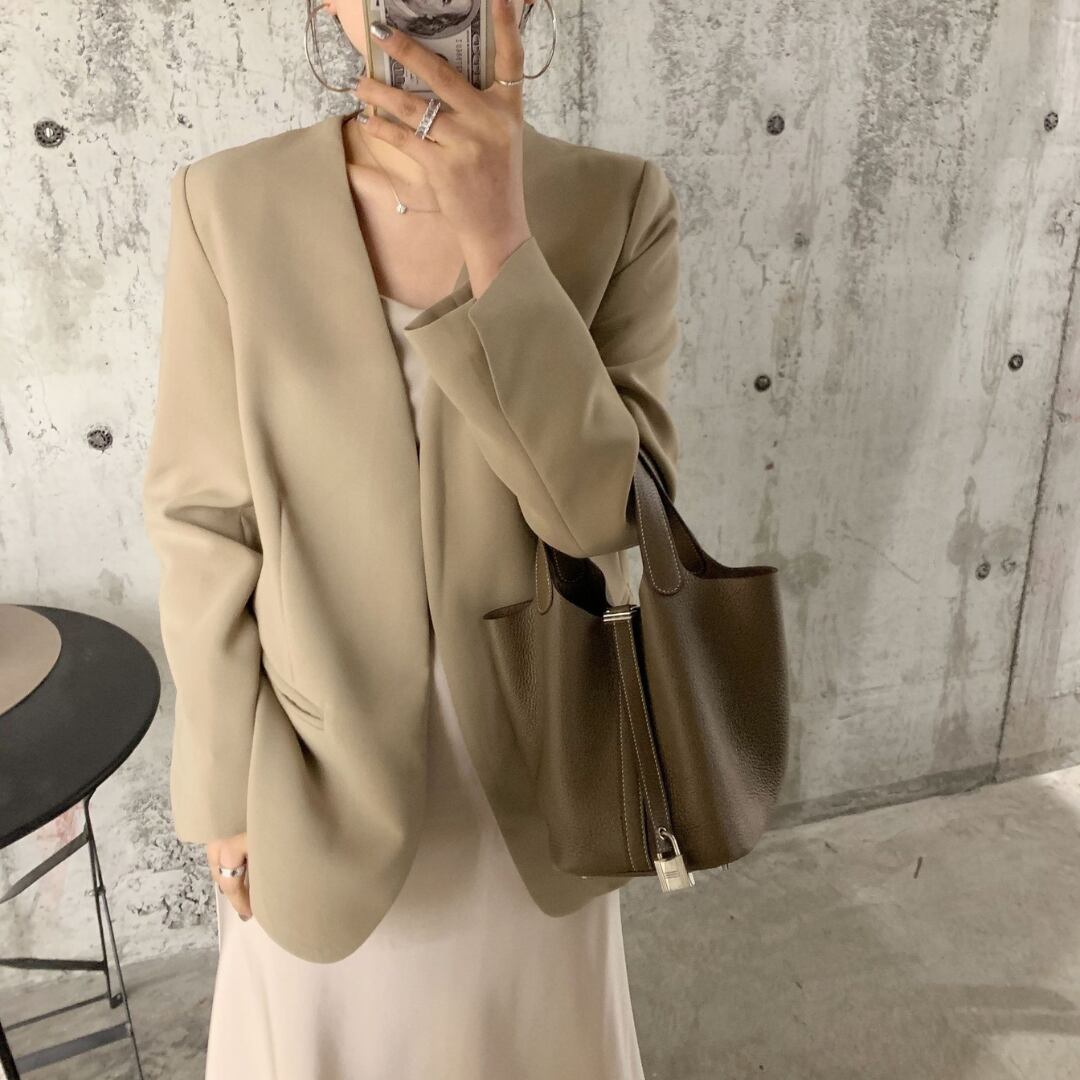 Vネック スーツ ジャケット 341279