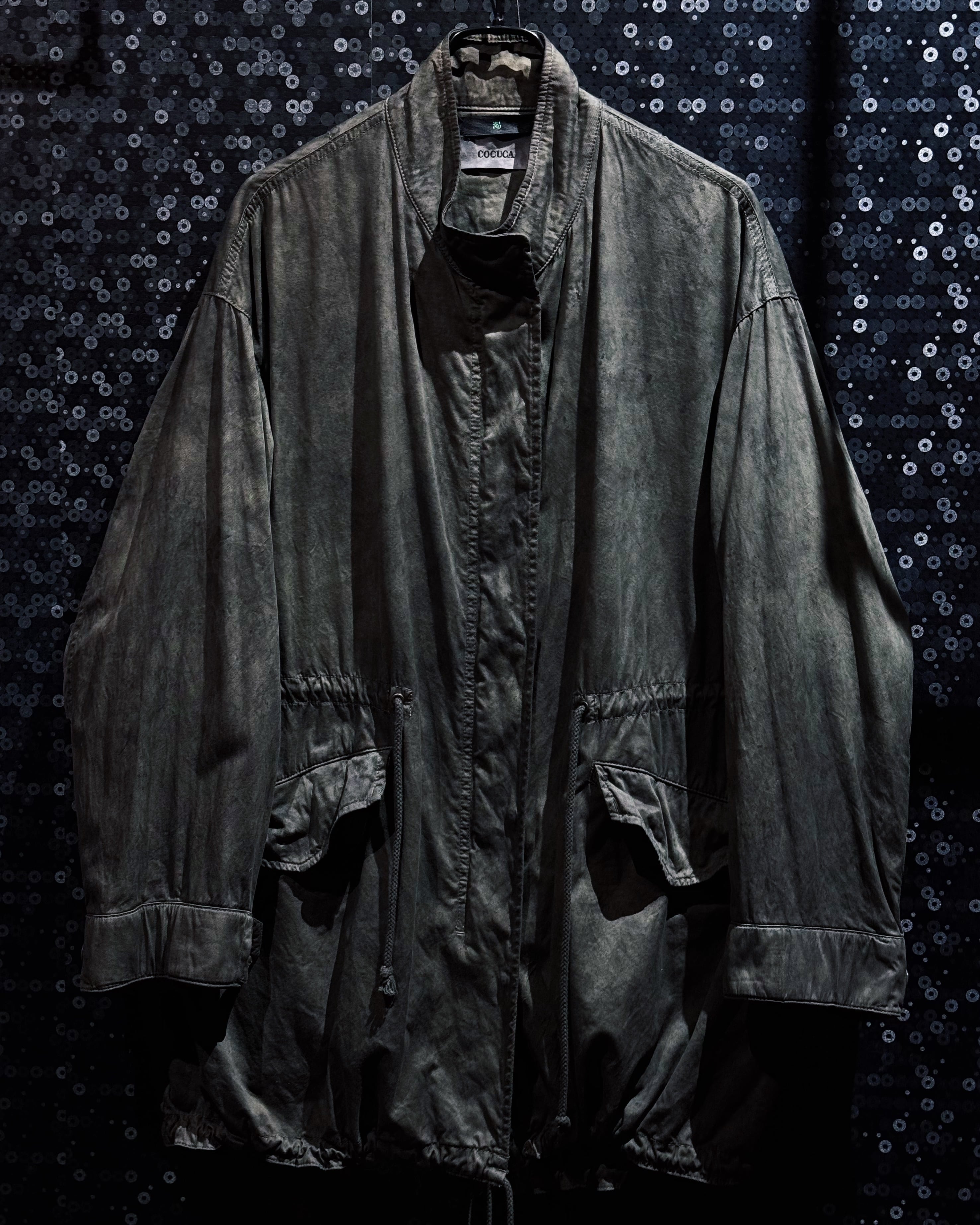 【ÆIEM】“渇”“染” COCUCA Ink Dyed Drawstring Field Coat