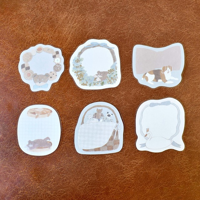 パピアプラッツ　トビマツショウイチロウ　モチーフいろいろ　フレーク付箋　PA07