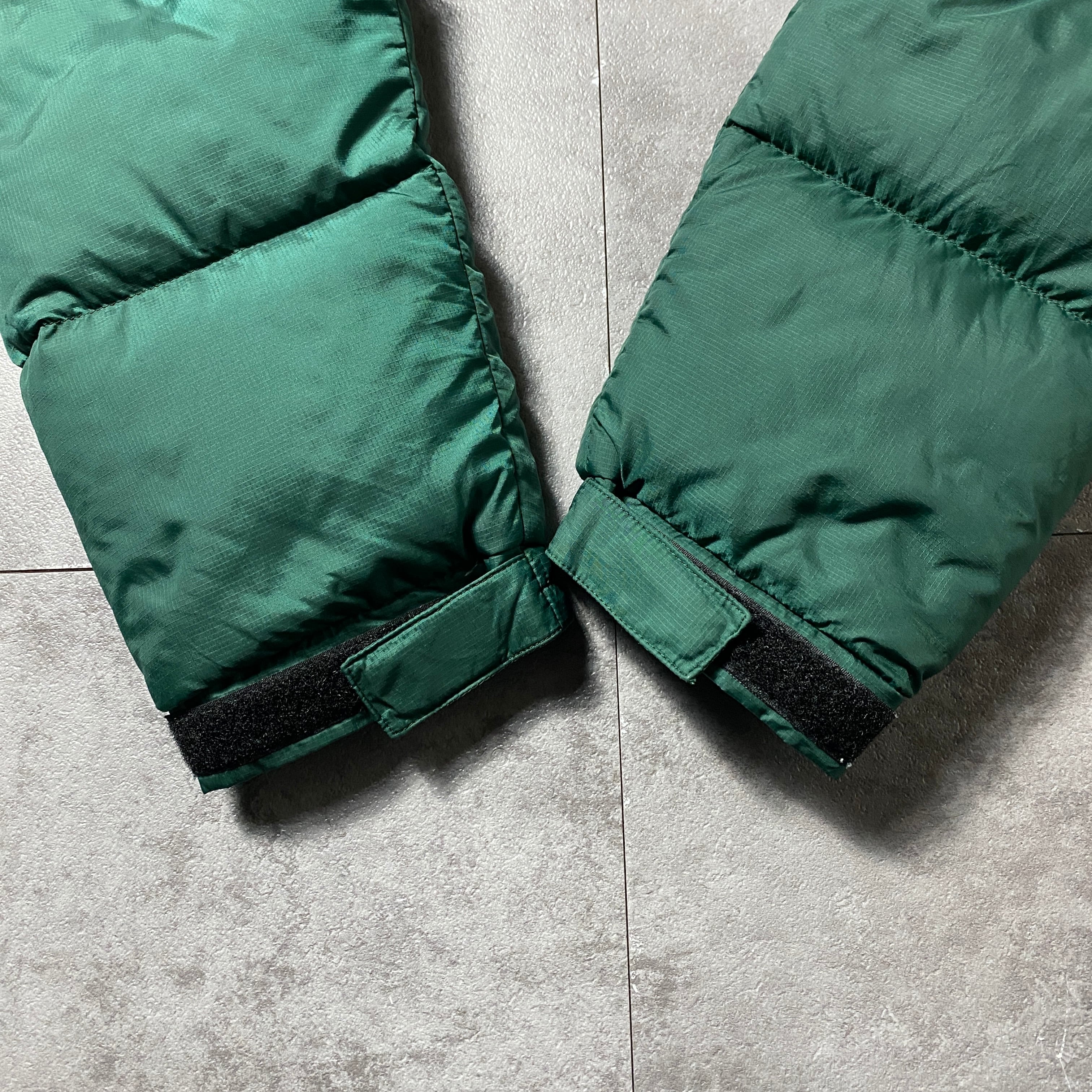 THE NORTH FACE ノースフェイス ヌプシ 刺繍ロゴ グリーン YKKジップ