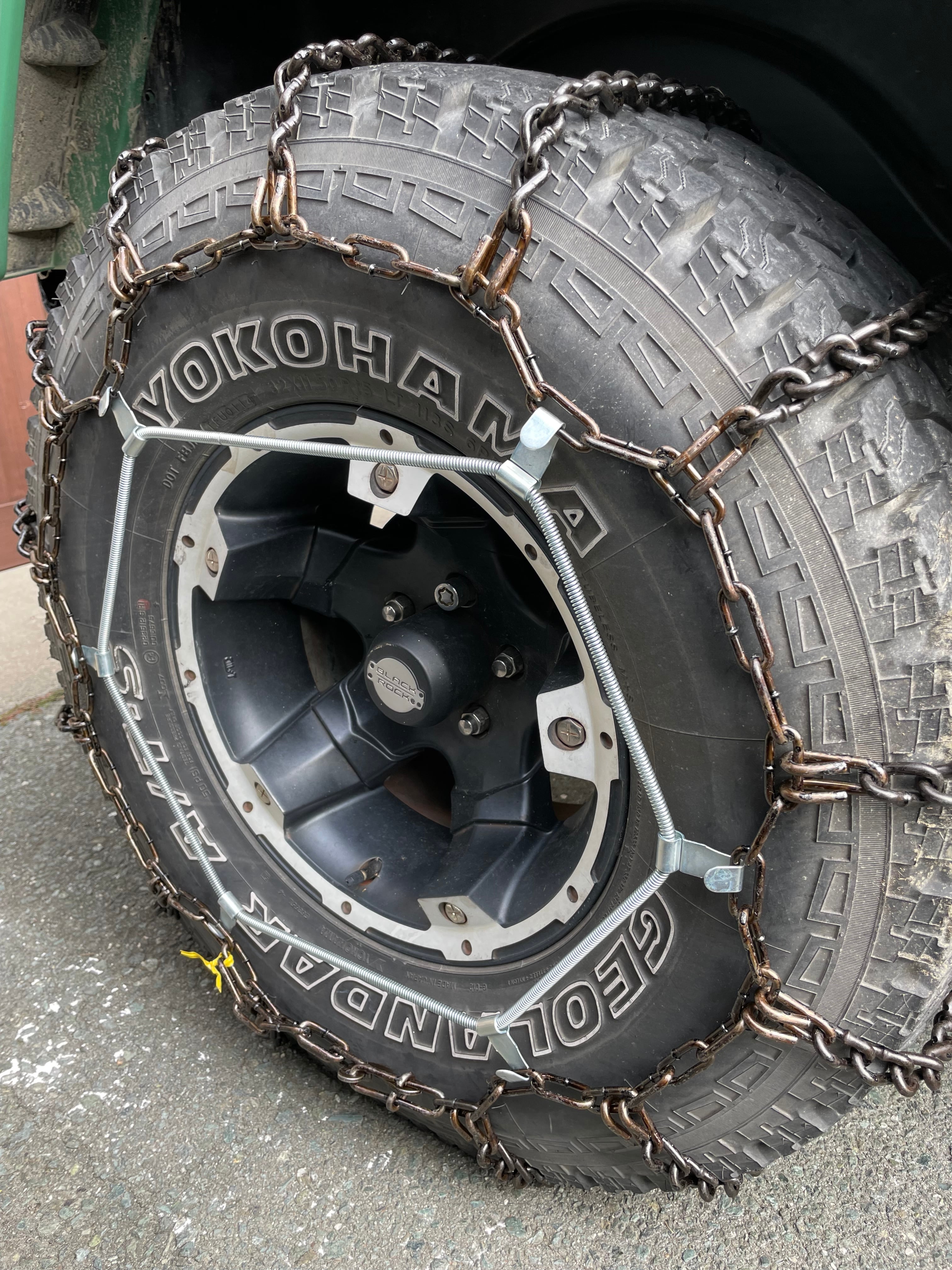 BC41JK】33×10.5R15 金属ラダーチェーン ゴムバンド付き ＜送料込み ...