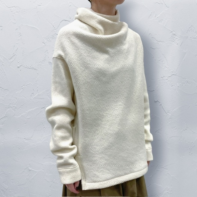 SHUKADO  deformed bottleneck pullover