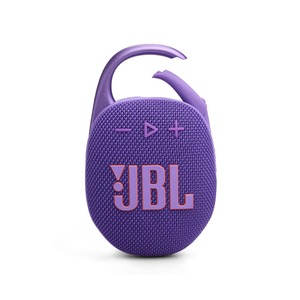 【人気】JBL CLIP 5 ポータブルBluetoothスピーカー 防水 防塵 カラビナ コンパクト 軽量 7Ｗ RMS 45mm径フルレンジドライバー Auracast機能 (パープル)