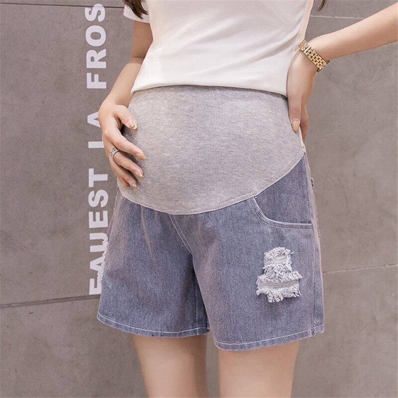 【新作】【送料無料】 ゆるい2020妊娠ケア腹服女性妊娠中の安全ショートマタニティデニムショートパンツ ショーツ ブルマー AL expec314350888166