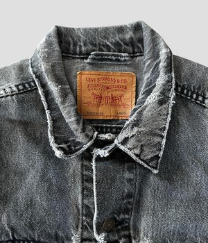 -Levi's- Vintage 90s L 70507-4159 Black Denim Jacket