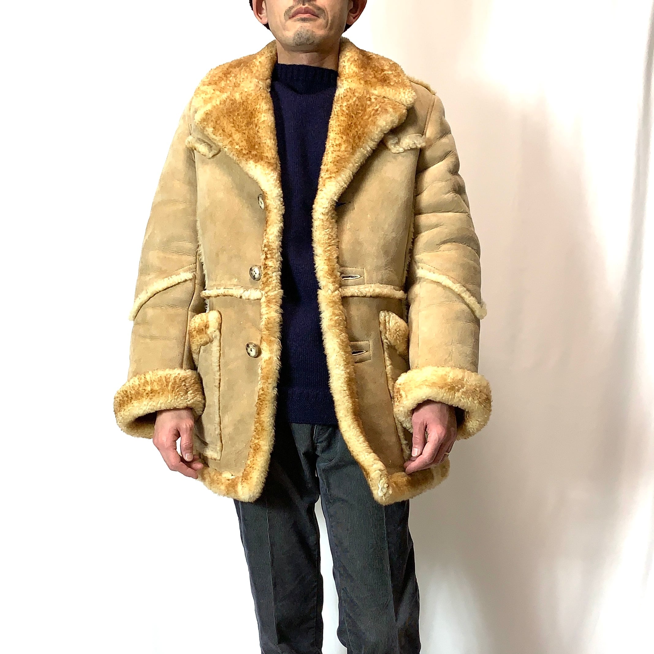 vintage old 70s mouton jacket ムートンジャケット メンズ vintage old 70s mouton jacket ムートンジャケット メンズ