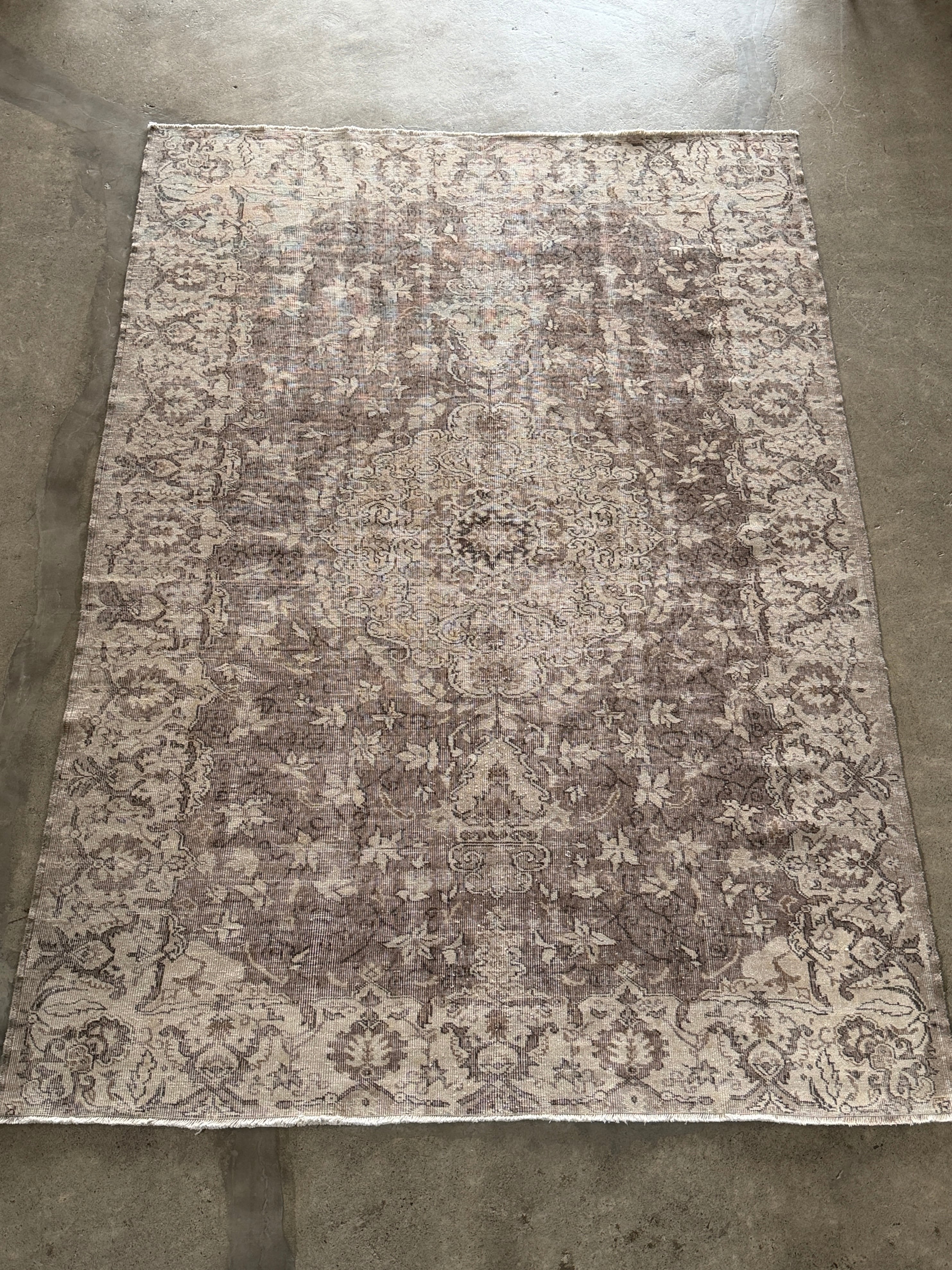 【送料込み】ヴィンテージ トルコラグ イスパルタ絨毯 リビング 213x304 TRB3872