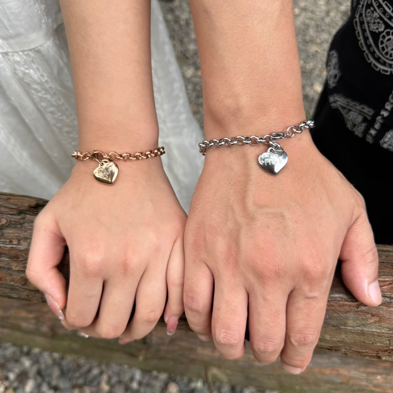 ペア】Linked Heart Bracelet | Ange.