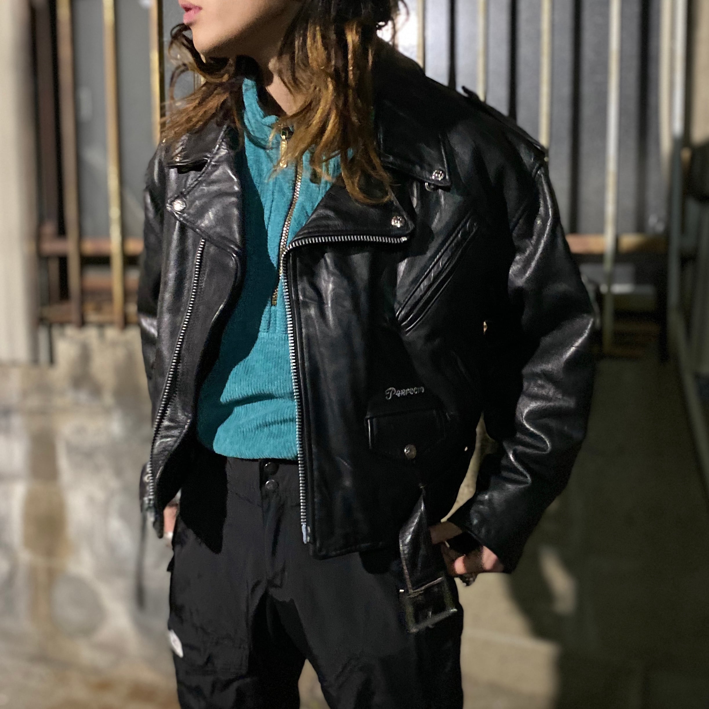 美品 118 schott 繰り返し ダブルライダース 90sヴィンテージ バイカータグ 