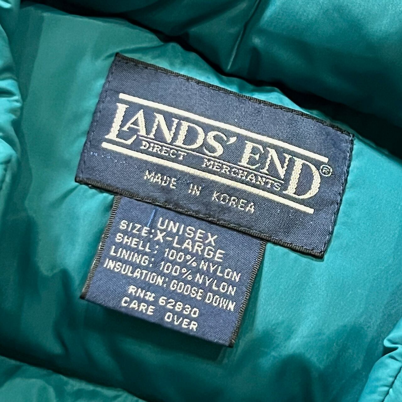 安い値段 90S USA LANDS' END グースダウン ダウンベスト ランズエンド