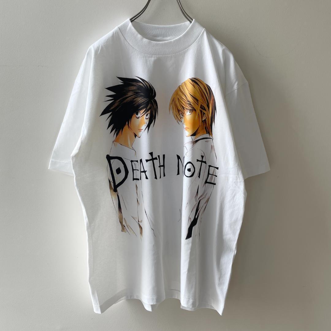 Tシャツ デスノート DEATH NOTE エル 八神 映画 アニメ 両面 白T