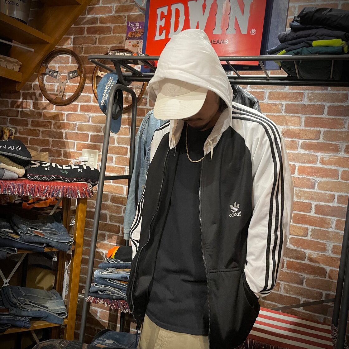 00s adidas アディダス トレフォイル ロゴ ビッグサイズ ジップ 