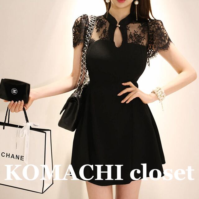 【送料無料】 レースショルダーショートワンピース ワンピース レース 黒 透け感 ショート丈 Aライン ハイウエスト スリム 細身 韓国 レディース オルチャン 可愛い 大人可愛い 大人女子 シンプル きれいめ カジュアル 大人 気品 上品 おしゃれ お洒落 こなれ感 抜け感 かっこいい きちんと 大人女子 シック モダン フェミニン S M L XL ブラック 夏 10代 20代 お呼ばれ パーティー デート 女子会 コーデ トレンド 脚長 美脚 スタイル 半袖 ラウンドネック