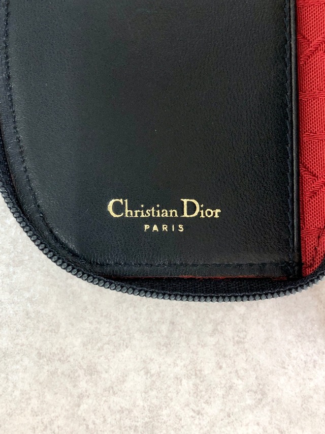 Christian Dior クリスチャン ディオール カナージュ キーケース ブラック ナイロン vintage ヴィンテージ オールド u2kyvi