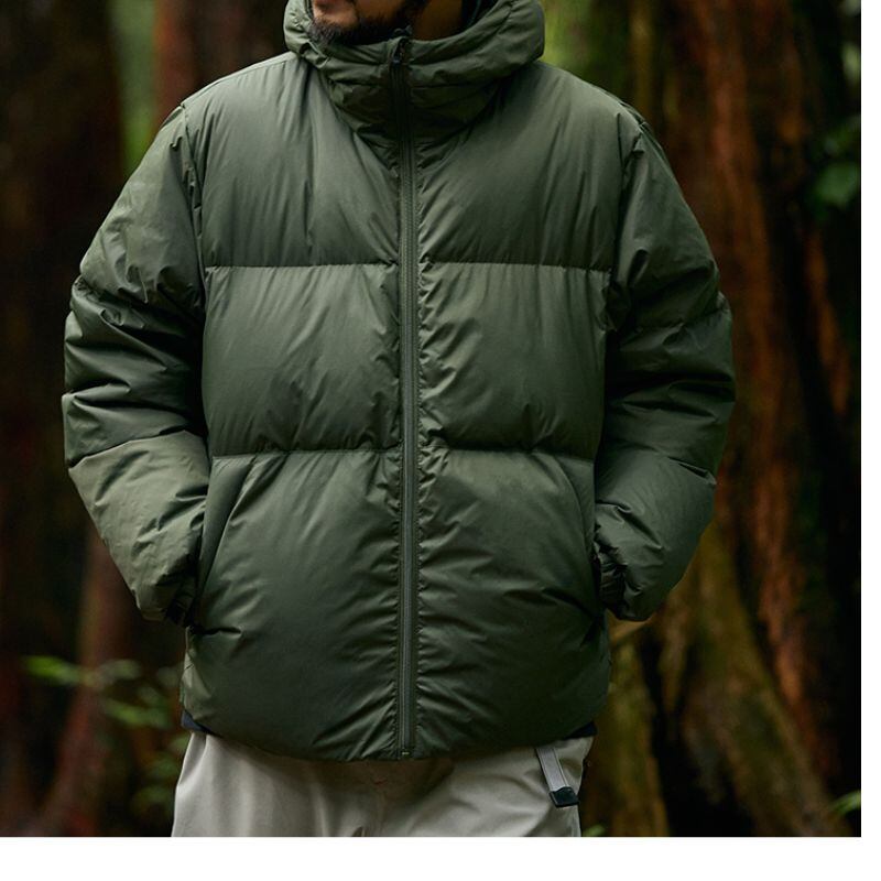 ダウンジャケットキルティングフーデッド A18047