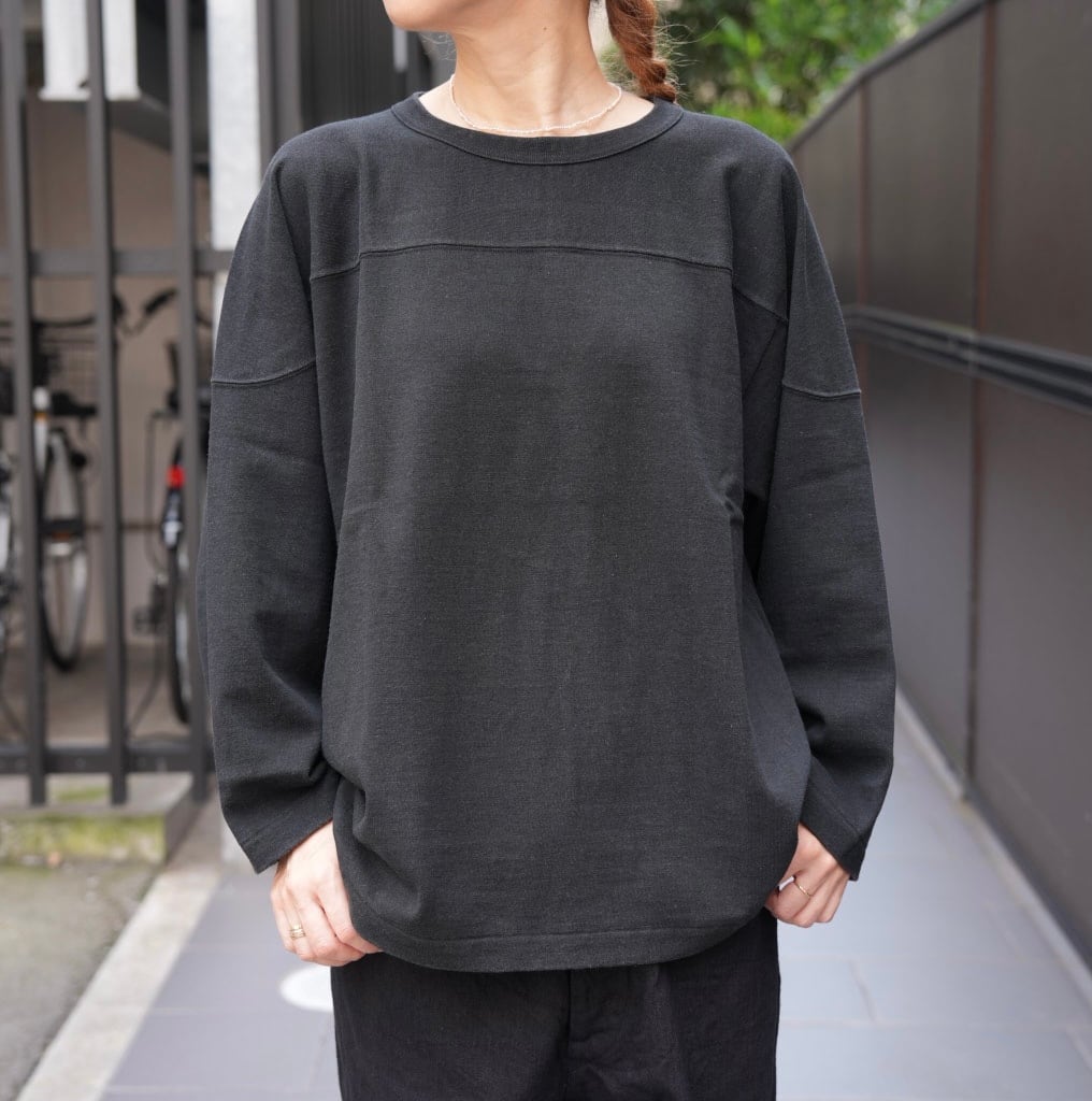 COMOLI フットボールT サイズ2 COMOLI(コモリ）フットボールTシャツ