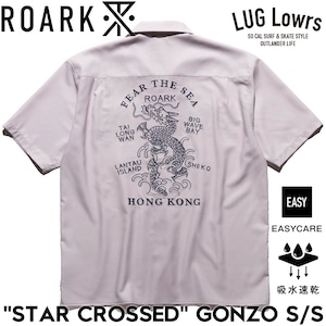 ROARK ロアーク シャツ メンズ 半袖シャツ オープンカラーシャツ 刺繍シャツ イージーケア 吸水速乾 10th Anniversary Collection "STAR CROSSED" GONZO S/S RWJ1230L-DUL 26SU 日本代理店正規品
